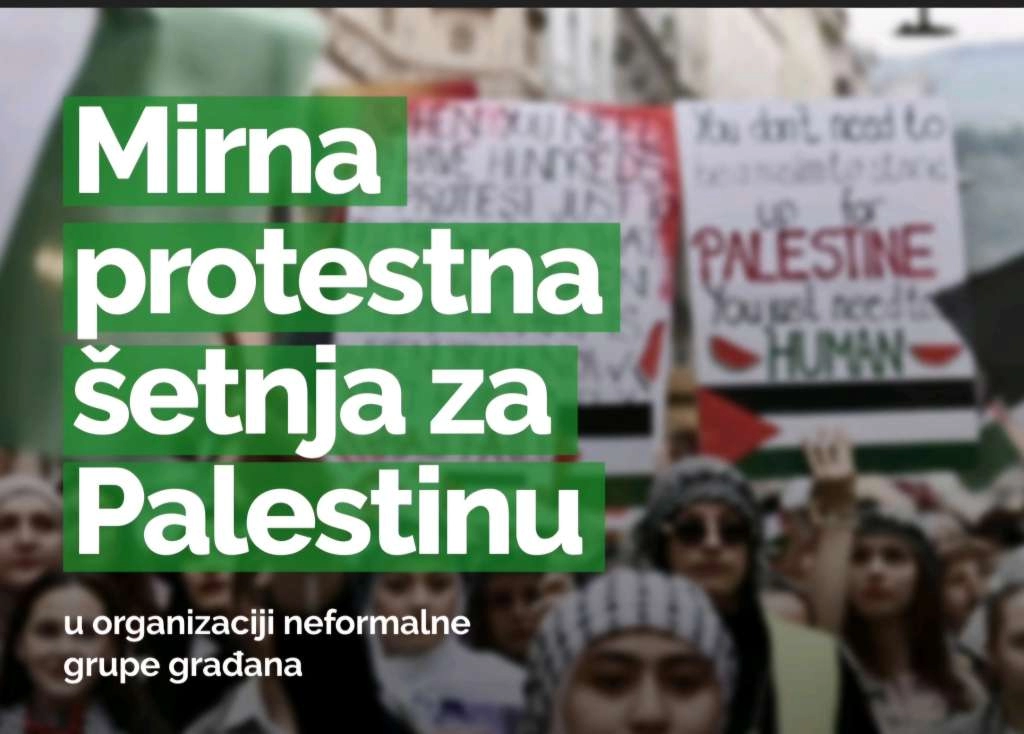 Za sutra u Sarajevu najavljena mirna protestna šetnja za Palestinu